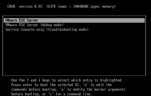 VMware:Changing the root password on ESX server