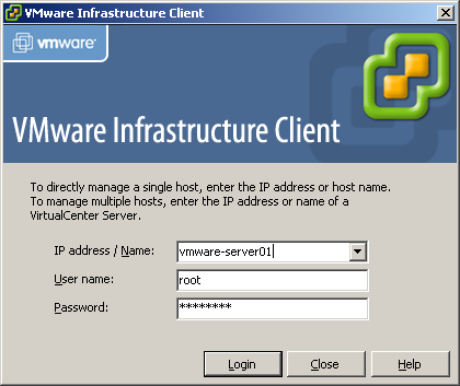 vmware-server-hostname-only
