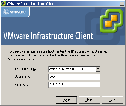VMware Server with Infrastructure Client